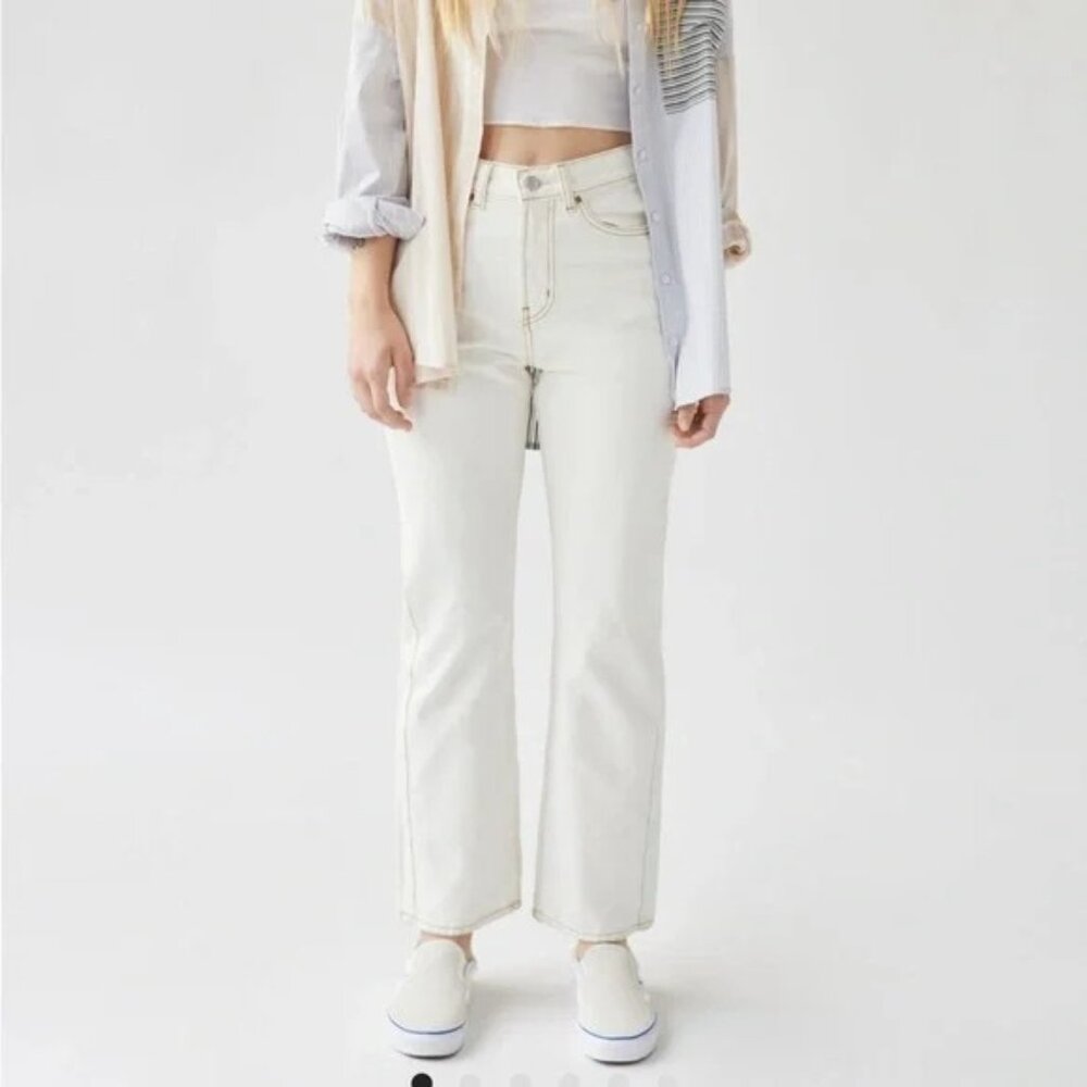 NWT BDG Urban Outfitters Womens Size 28 28x31 Ivory Five-Pocket Cowboy Jeans NEW